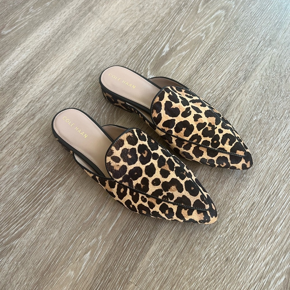 Cole Haan Leopard Print Mule